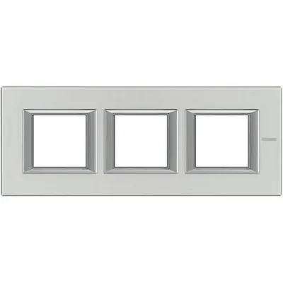 Rama dreptunghiulara Axolute aluminiu lucios 2+2+2 module orizontale - Natural