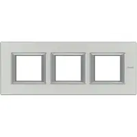 Rama dreptunghiulara Axolute aluminiu lucios 2+2+2 module orizontale - Natural