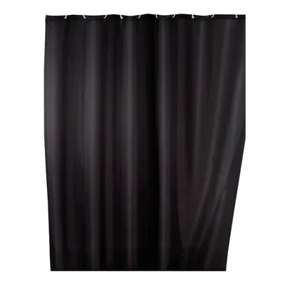 Perdea duș cu înveliș special anti cute Wenko, 180 x 200 cm, negru