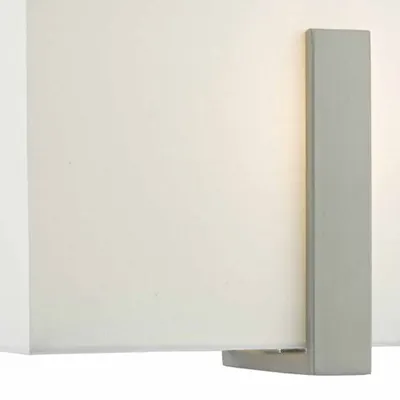 Aplica Eduardo Wall Light Antique Nickel With Shade