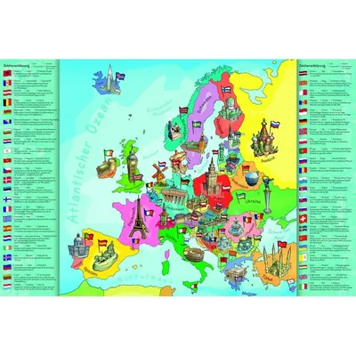 Puzzle 200 piese - Educational - Harta Europei
