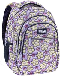 Ghiozdan școlar BackUp 8 O - Pastel Bunnies, cu 3 compartimente