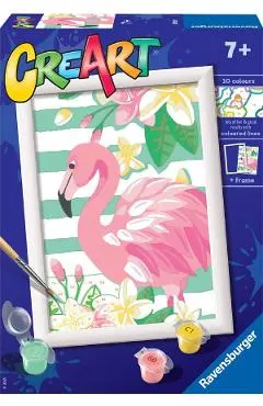 Pictura pe numere: Flamingo