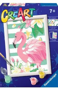 Pictura pe numere: Flamingo