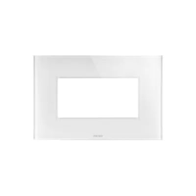 Placa ICE - sticla - 3 module - ALB - CHORUS