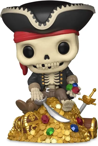 Figurină Funko POP! Deluxe: Pirates of the Caribbean - Treasure Skeleton #783, 15 cm