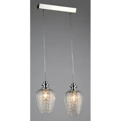 Lampa suspendata Fusion Blues,2 x E14,D.360,cm,H.1000 cm,Nichel
