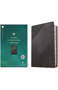 NLT Student Life Application Study Bible, Filament-Enabled Edition (Red Letter, Leatherlike, Charcoal Gray Striped, Indexed)