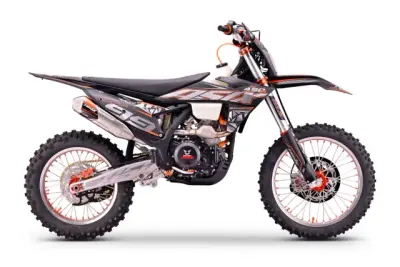 Motocicleta Cross Enduro Asix XT99 450cc, roti 21 18 , culoare negru portocaliu, pornire electric, racire lichid