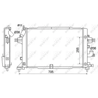Radiator, racire motor NRF 53145