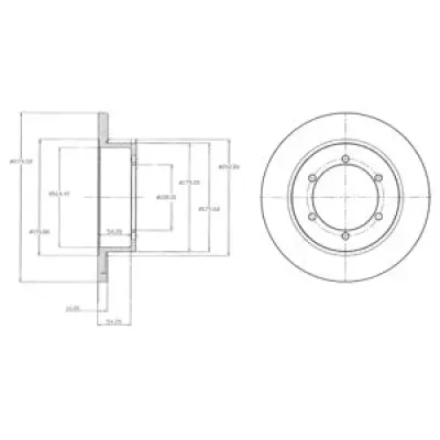 Disc frana DELPHI BG4218