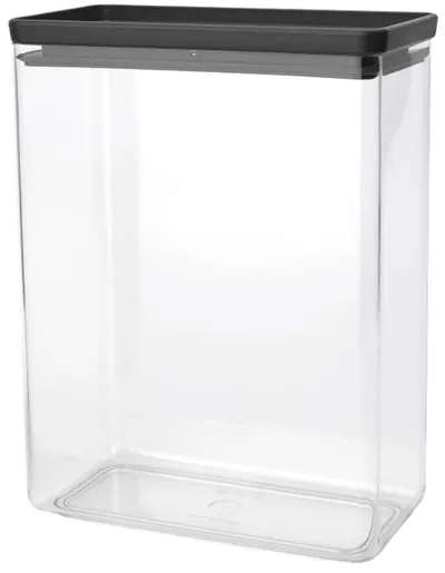 Cutie pentru depozitarea produselor Brabantia - Tasty+ Stackable, 5.4 l, Dark Grey