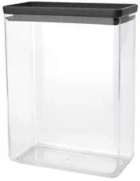 Cutie pentru depozitarea produselor Brabantia - Tasty+ Stackable, 5.4 l, Dark Grey