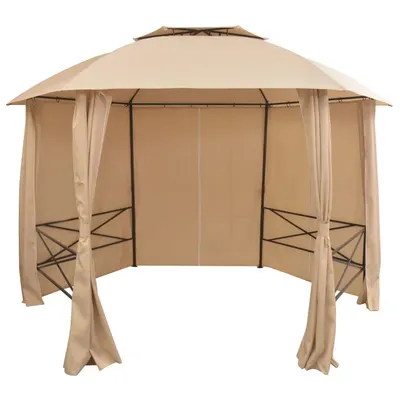 Gossi marchiza pavilion de gradina, perdele, hexagonal, 360x265 cm