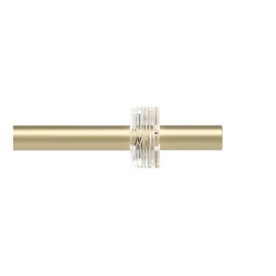 Galerie de perdea auriu mat extensibilă din oțel 107 - 305 cm Flute – Umbra