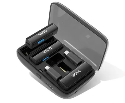 Sistem de microfoane wireless Boya - BOYALINK, negru