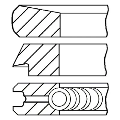 Set segmenti piston GOETZE ENGINE 08-107000-00