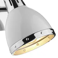 Corp de iluminat tip spot Osaka Single Wall Spotlight Gloss White Polished Chrome