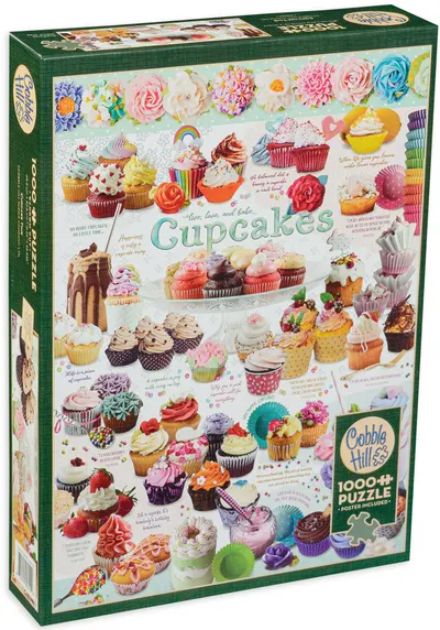 Puzzle Cobble Hill din 1000 de piese - Timpul pentru cupcake
