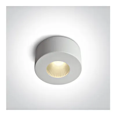 Disk LED 7W 500lm 3000K 40° 220-240V IP20 alb