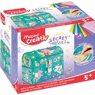Set creativ Maped Creativ - Cutie de bijuterii Secret Mosaics