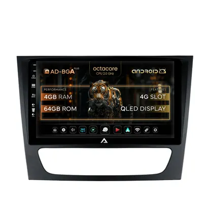 Navigatie Mercedes Benz W211 CLS, Android, A-Octacore 4GB RAM + 64GB ROM, 9 Inch - AD-BGA9004+AD-BGRKIT415