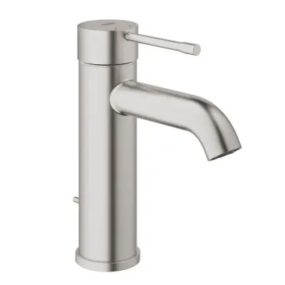 Baterie lavoar monocomanda cu ventil inclus, finisaj supersteel, Grohe Essence