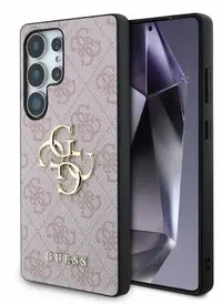 Husă Guess - Metal Logo, Galaxy S25 Ultra, roz