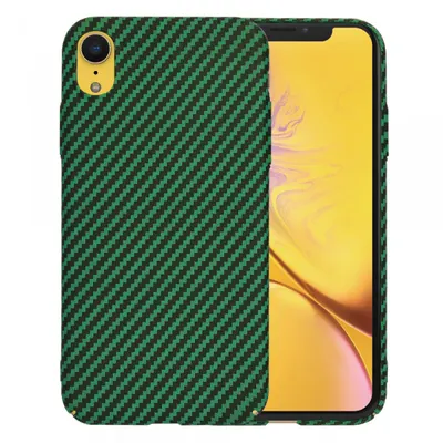 Husa pentru Apple iPhone XR, Techsuit, Carbonite FiberShell, Verde