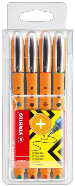 Pixuri colorate Stabilo Worker+ - F, 4 culori