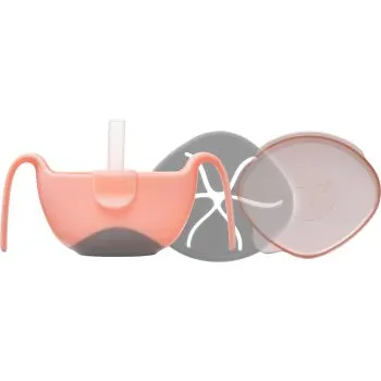 b.box 3 in 1 Bowl & Straw castron cu pai