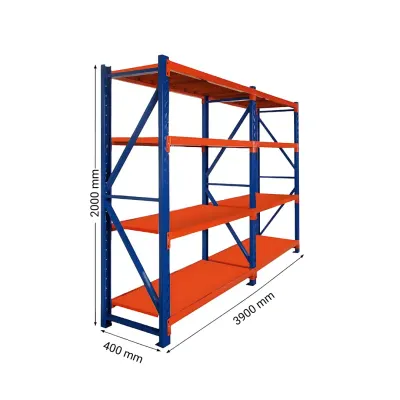 Raft profesional pentru depozitare L3900xl400xH2000 , 1600 kg