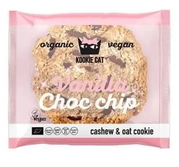 Kookie Cat Bio fursec cu vanilie și ciocolată, 50 g