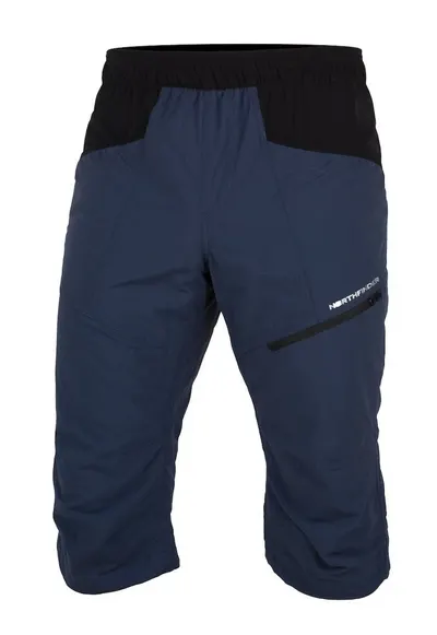Pantaloni scurti trekking barbati Artur - Negru/Bleumarin