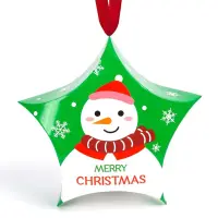 Ornament de brad din carton CRĂCIUN 1 (set 10 buc) - Default Title