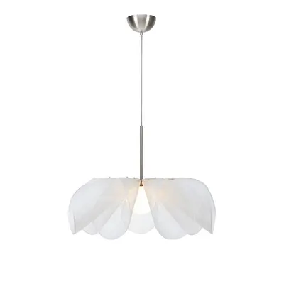 Lustră albă cu abajur din sticlă ø 75 cm Styrka – Markslöjd