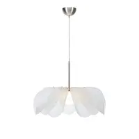 Lustră albă cu abajur din sticlă ø 75 cm Styrka – Markslöjd