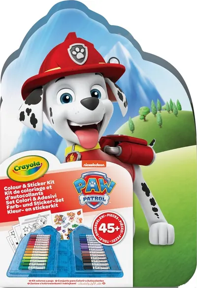Set de colorat Crayola Paw Patrol - 45+ piese