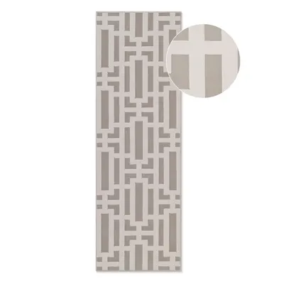 Covor tip traversă gri/crem 80x240 cm Perles Onyx – Elle Decoration