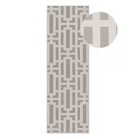 Covor tip traversă gri/crem 80x240 cm Perles Onyx – Elle Decoration
