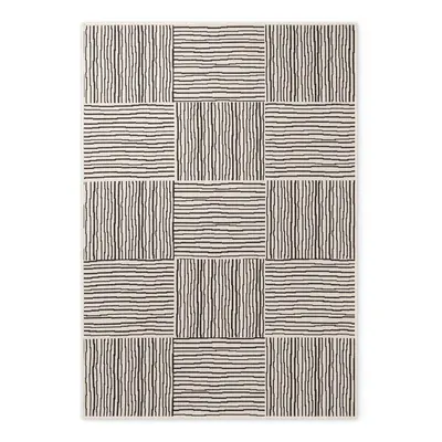 Covor pentru exterior și interior negru/crem 120x170 cm Haringey Nightingale – Ted Baker