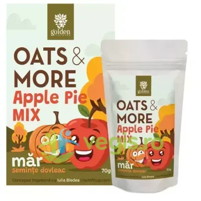 Mix Fulgi de Ovaz, Seminte de Chia si Mar (Oats&More Apple Pie Mix) Ecologic/Bio 70g