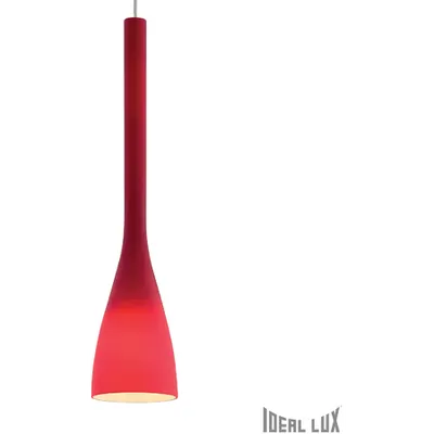 Pendul Flut Big, 1 bec, dulie E27, D:145mm, H:655/1115mm, Rosu