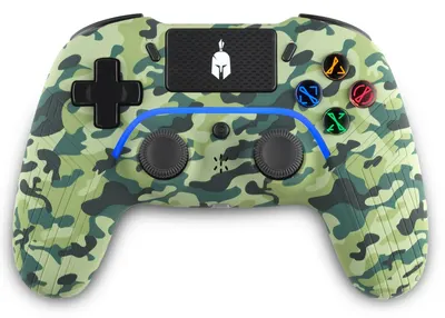Controler Spartan Gear - Aspis 4, fără fir, Green Camo