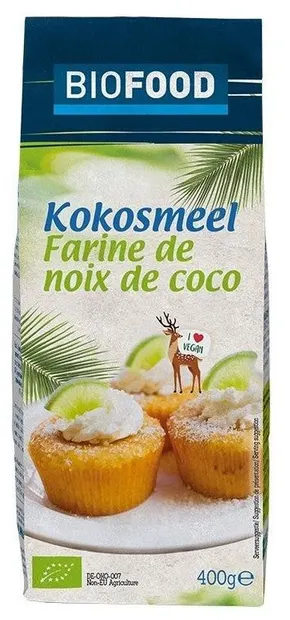 Făină bio de cocos, 400 g, Damhert