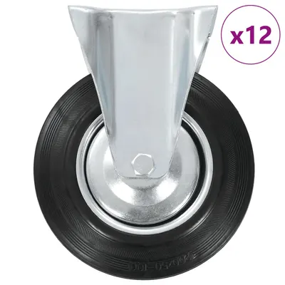 vidaXL Roți fixe, 12 buc., 200 mm