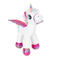 Jucarie de plus, Puffy Friends, Unicorn, 42 cm