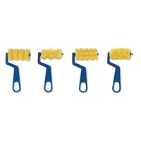 Set de 4 trafaleti din spuma, cu modele diferite, pentru pictura