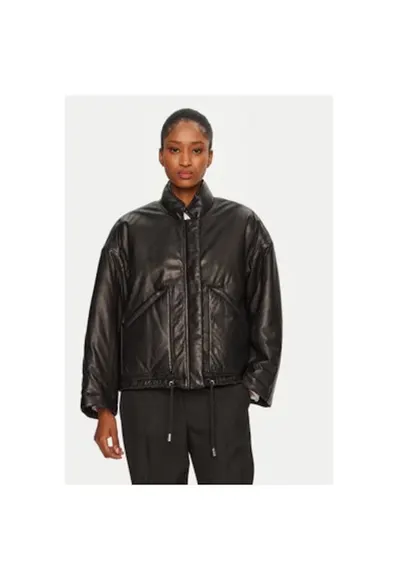 Geaca dama - 305062826 - Piele naturala - Negru - Negru