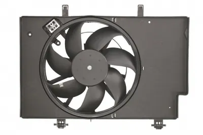 Ventilator radiator (cu carcasa) potrivit FORD B-MAX, ECOSPORT, FIESTA VI 1.4D 1.5D 1.6D 06.08